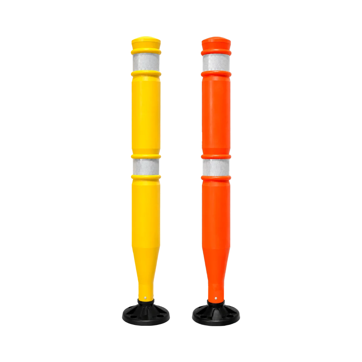 amarillo-y-naranja-con-reflejantes-blancos Baliza Brio 1000