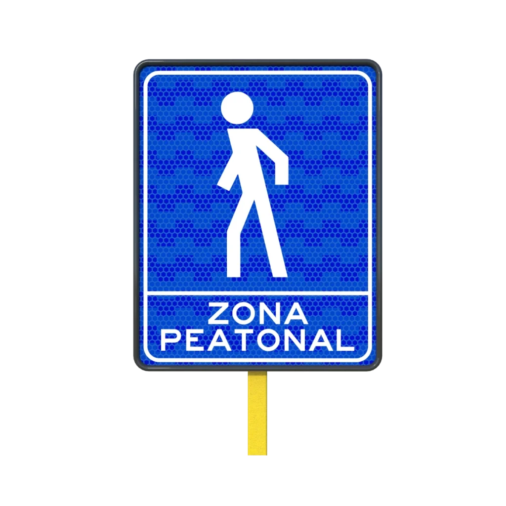 Señal Zona Peatonal
