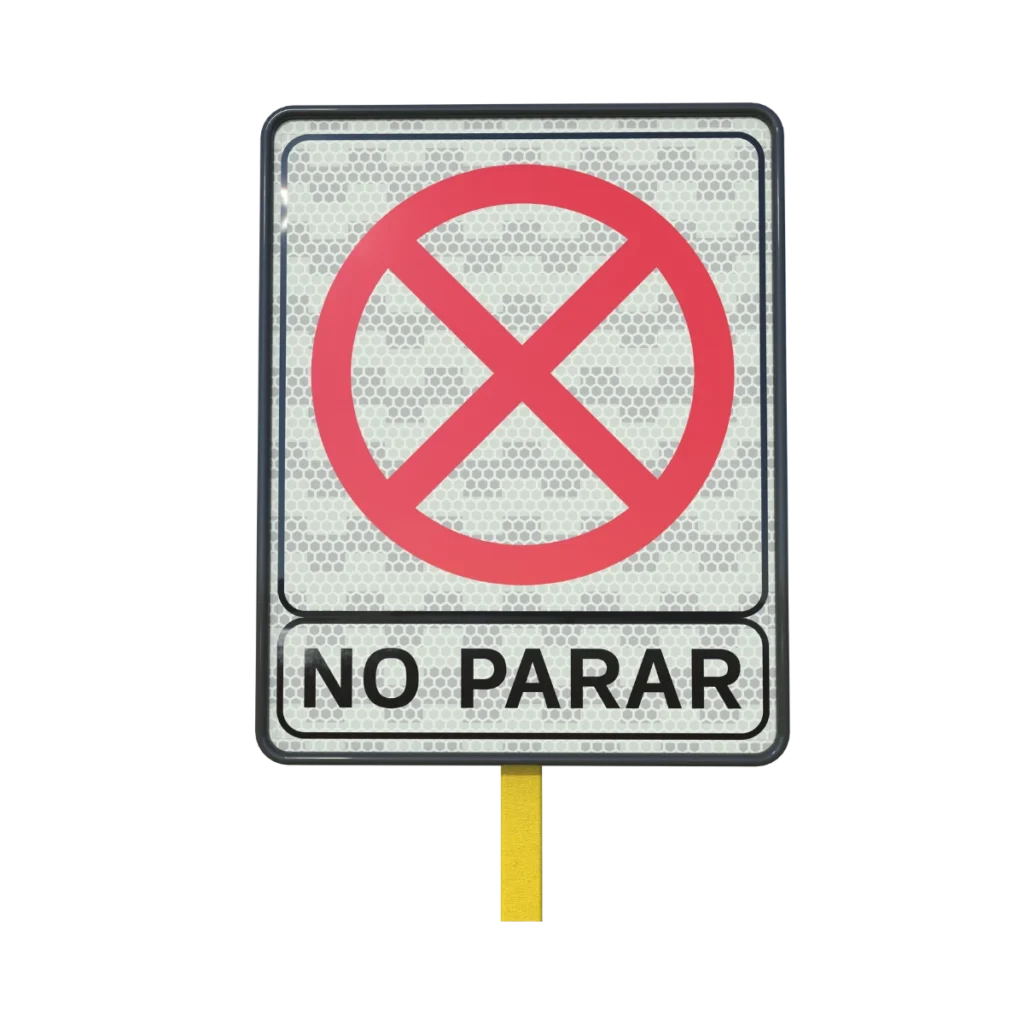 No Parar Señal de Tránsito
