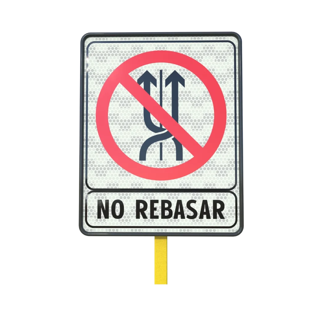 No Rebasar Señal de Tránsito