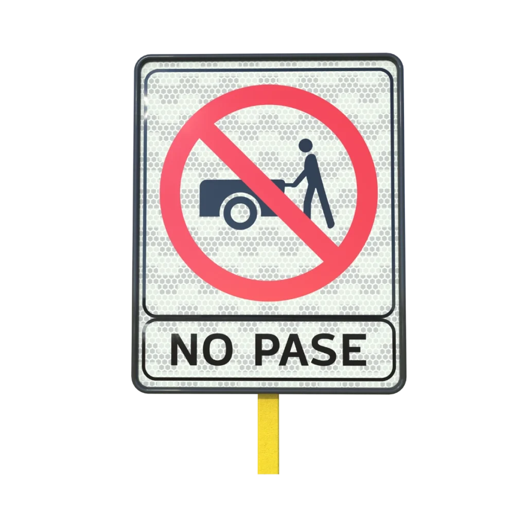 Prohibido el Paso de Carretillas