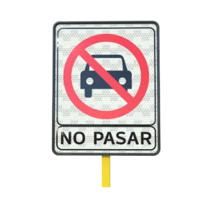 Señal de Prohibido el Paso a Vehículos