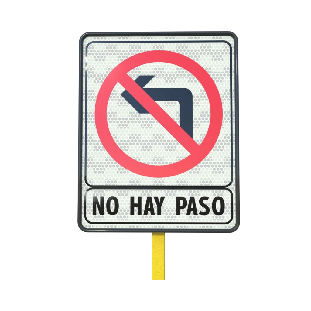 Señal de Prohibido Girar a la Izquierda