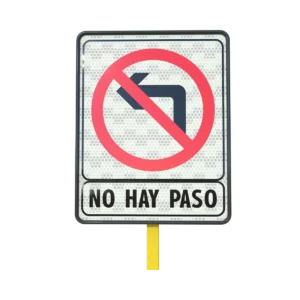 Señal de Prohibido Girar a la Izquierda