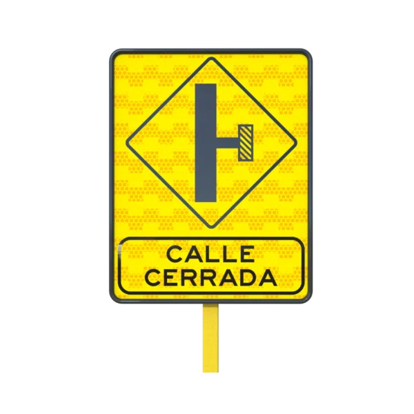 Señal de Tránsito Calle Cerrada