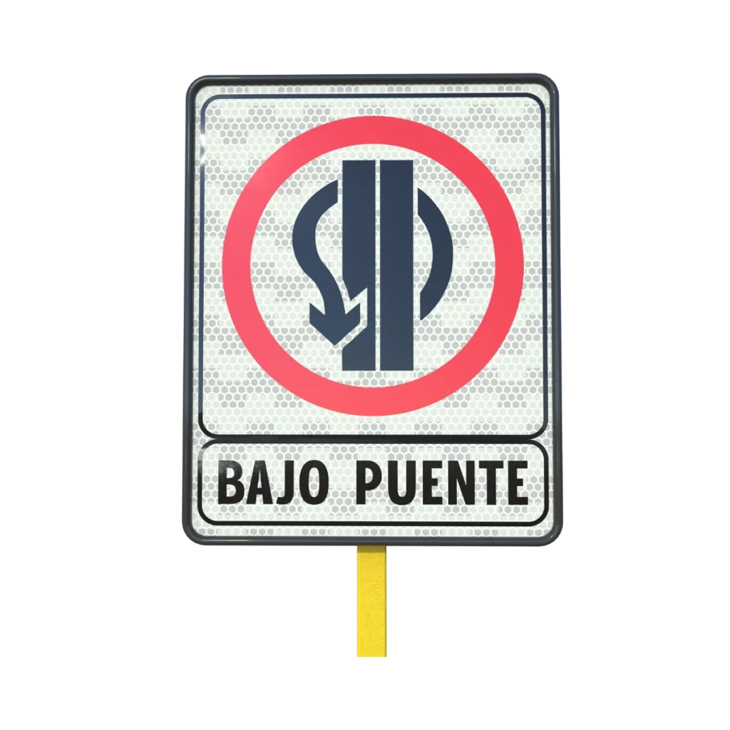 Señal Restrictiva SR-25B Retorno Salida a Desnivel