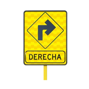 Señalamiento Vuelta a la Derecha