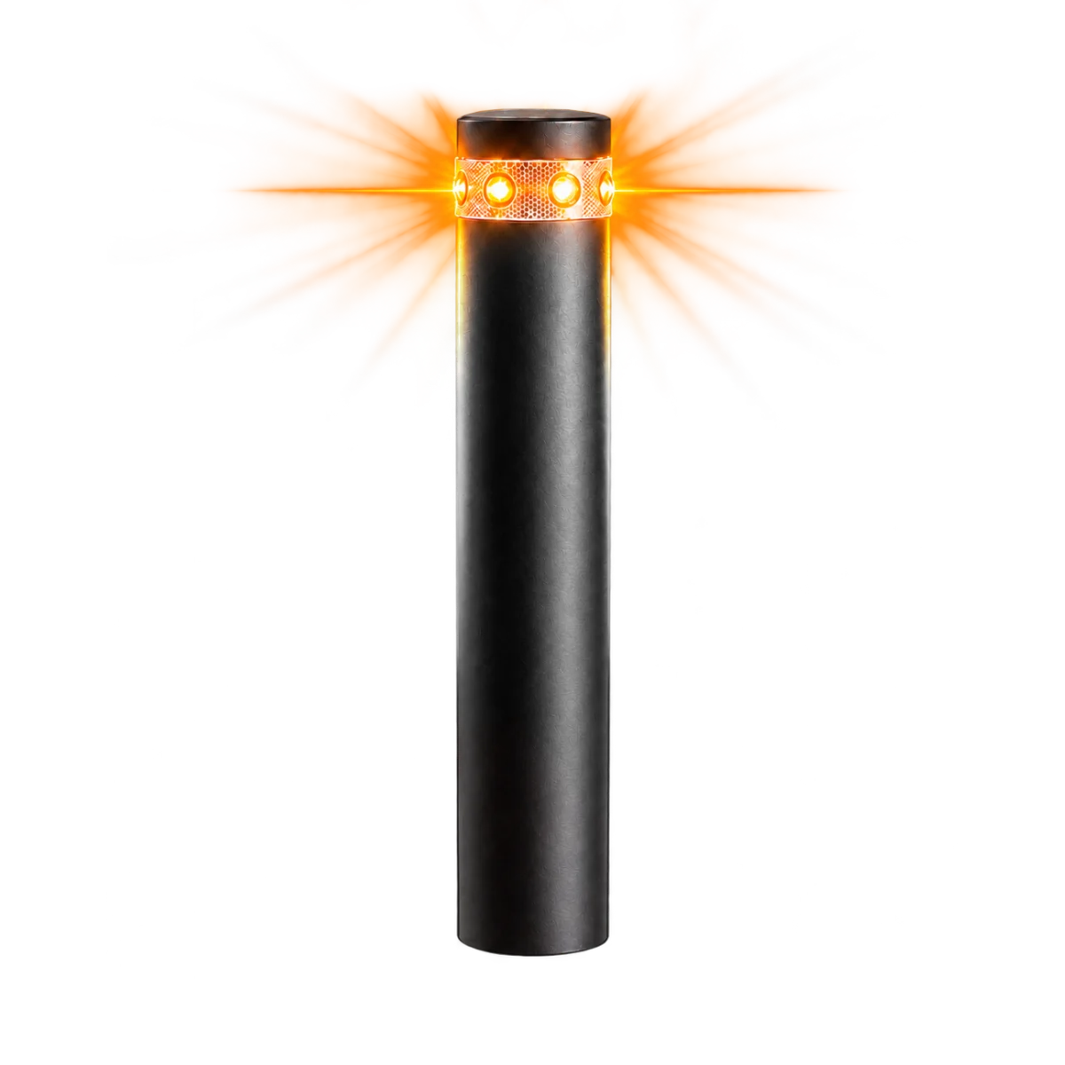 bolardo-110-con-led´s-luz-ambar bolardo 110 con leds