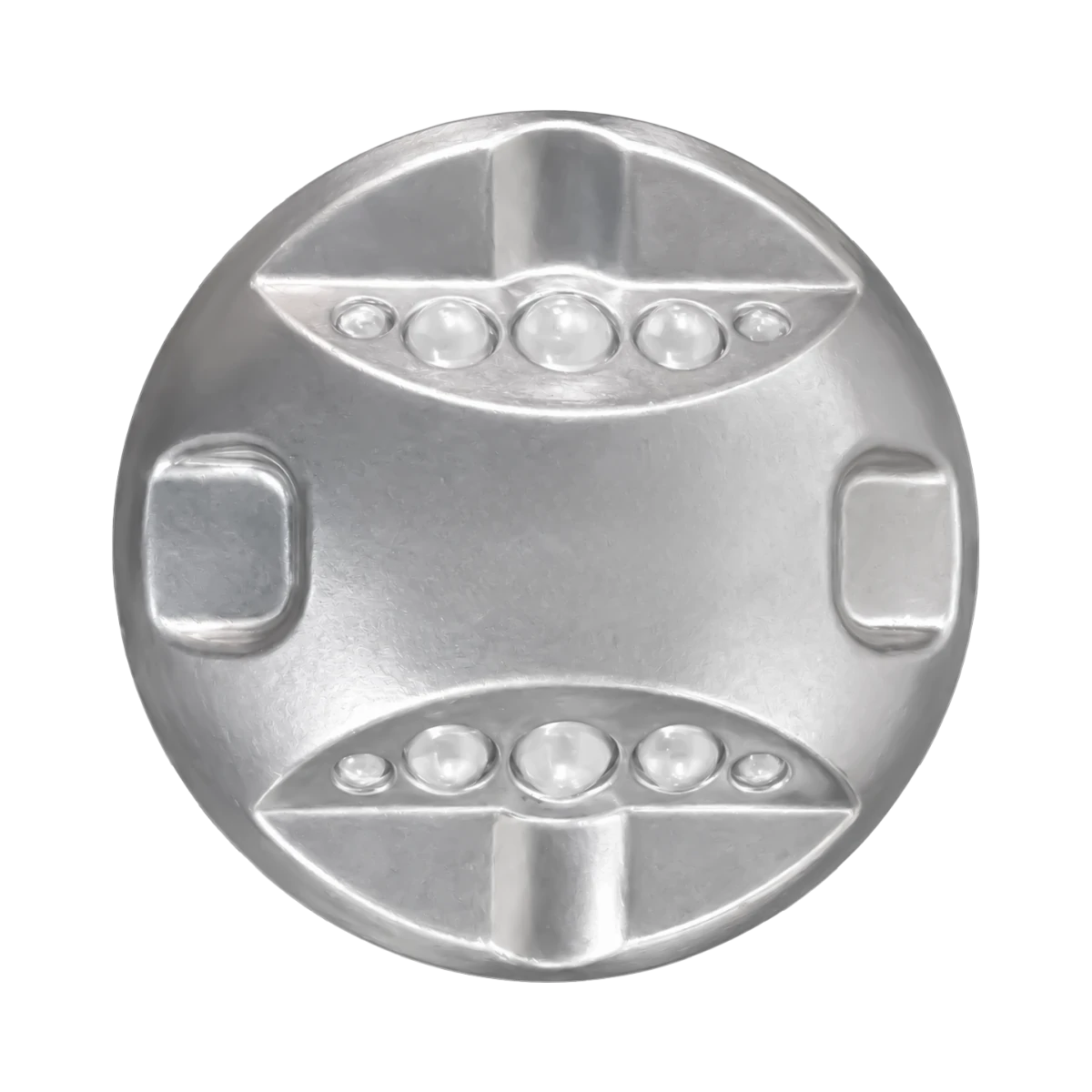botón-multivista-aluminio-con-esferas-reflejantes-dos-caras-blanco Botón Multivista Aluminio